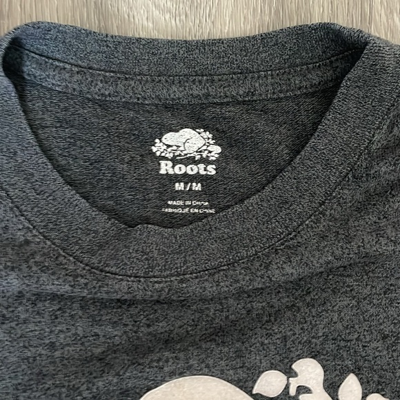 Roots Grey T-shirt, Medium - Picture 2 of 2